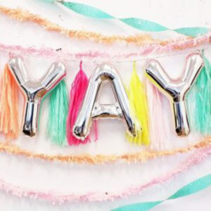 14 inch Air - Filled Foil Letter Balloons