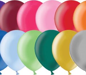 100 Pcs Metallic Solid Color Latex