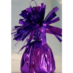 purple Mylar Balloon Weight