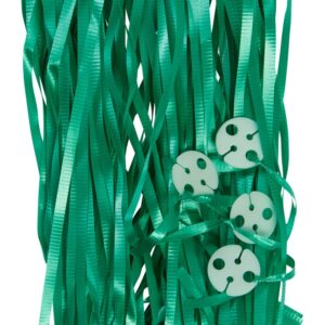 Green Pre-cut Ribbon and Clips 25pcs