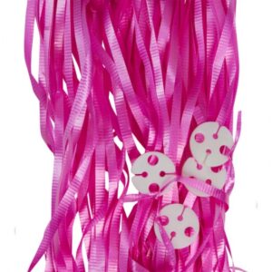 Magenta Pre-cut Ribbon and Clips 25pcs