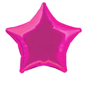 Hot Pink star foil balloon