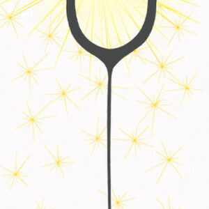 Zero Happy Birthday sparkler candle