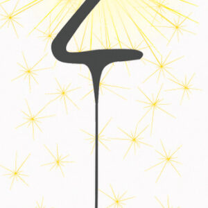 2nd Happy Birthday sparkler candle