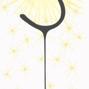 3rd Happy Birthday sparkler candle