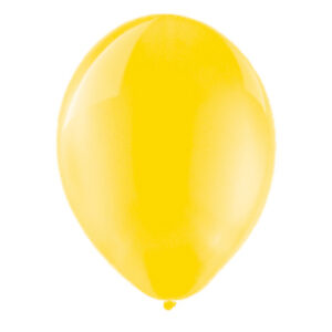 100 Pcs Yellow Solid Color latex