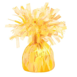 Yellow Mylar Balloon Weight