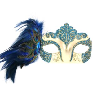 Peacock Feather Eye Mask