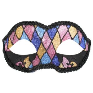 Harlequin Glitter Eye Mask
