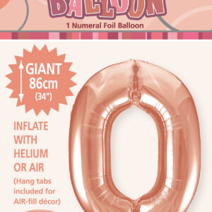 Number 0 Megaloon-Rose Gold