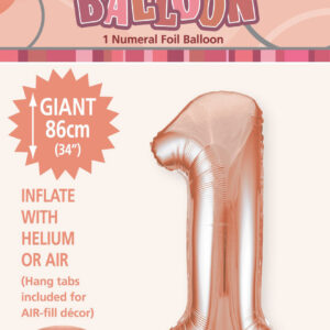 Number 1 Megaloon-Rose Gold