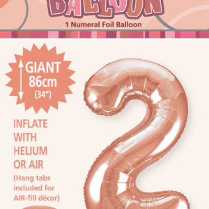 Number 2 Megaloon-Rose Gold