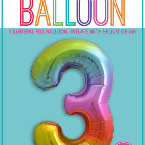 Number 3 Megaloon-Rainbow