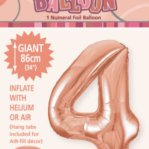 Number 4 Megaloon-Rose Gold