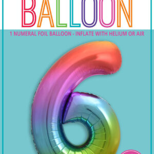 Number 6 Megaloon-Rainbow