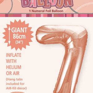 Number 7 Megaloon-Rose Gold