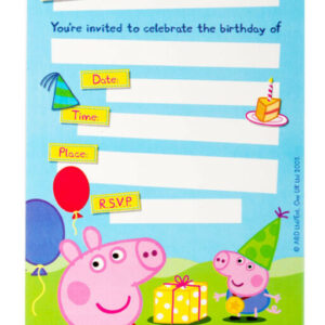 Peppa Pig Invites