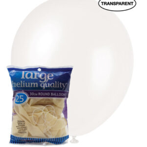 25 pk 30cm Clear Balloon