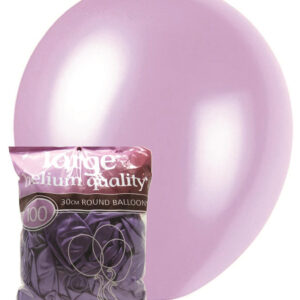 100 pk 30cm Pearl Lavender Latex Balloons