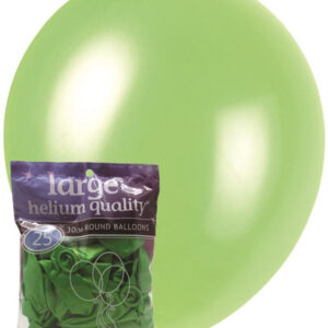 25 pk 30cm Pearl Lime Green Latex Balloons