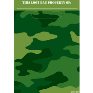 Camouflage Loot bags