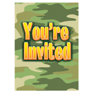 Camouflage Invites