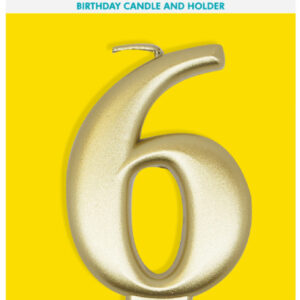 6 Gold Candle