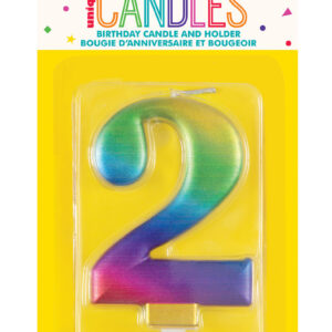 2 Rainbow Candle