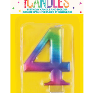 4 Rainbow Candle