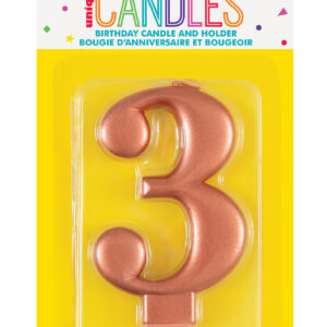 3 Rose Gold Candle