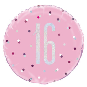 16th Birthday Light Pink Foil