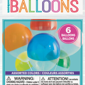 Clear Dipped Two Tone Latex Balloon
