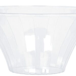 Flared Bowl Plastic Clear Small