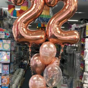 Foil and Confetti Balloon Arrangement