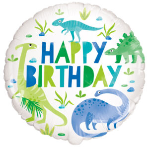 Happy Birthday Dino Foil Balloon