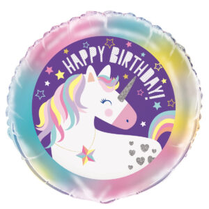 Happy Birthday Unicorn Foil Balloon