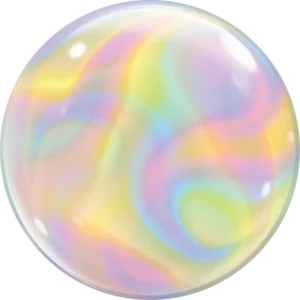 Iridescent Bubble Balloon