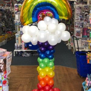 Rainbow Balloon Column