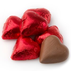 Chocolate Hearts Red