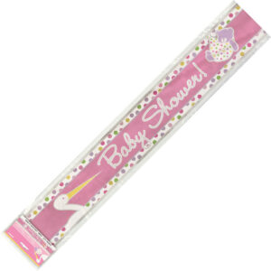 Baby Shower Pink Foil Banner