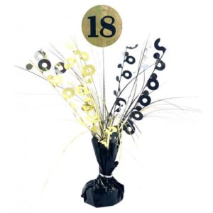 Black & Gold Centrepiece Weight 18th
