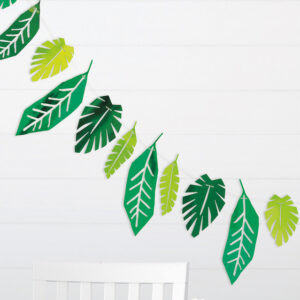 Foil Safari Leaves Garland