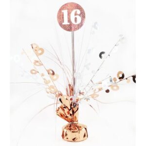 Rosegold & White Centrepiece Weight 16th