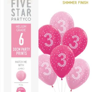 3rd Birthday (Pink) 6pk