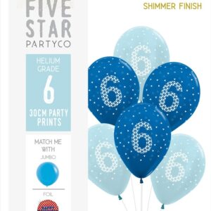 6th Birthday (Blue) 6pk
