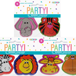 Animal Face Notepad 6pk