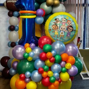 Cocomelon Jumbo Topiary Balloon Arrangement