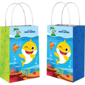 Baby Shark Paper Kraft Bag 8pk