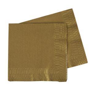 METALLIC GOLD LUNCH NAPKINS