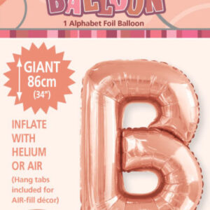 Letter B Megaloon-Rose Gold